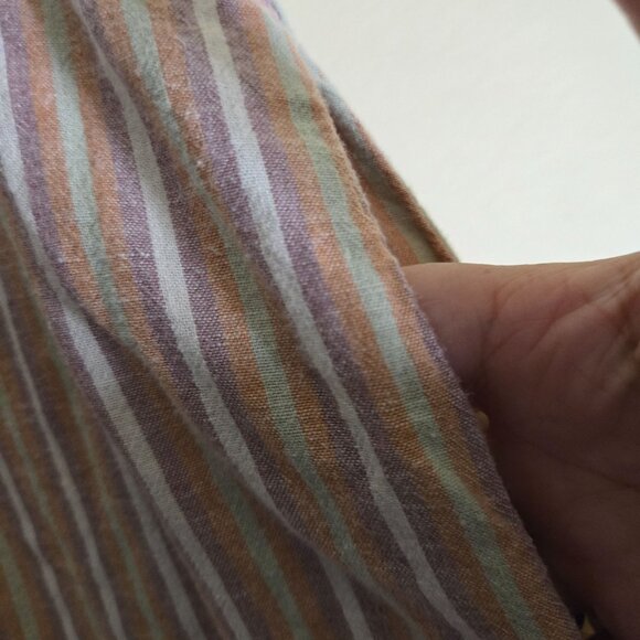 Patagonia Garden Island Pants Pull On Wide  Slit Cropped Pockets Hemp Size XL - Picture 6 of 10